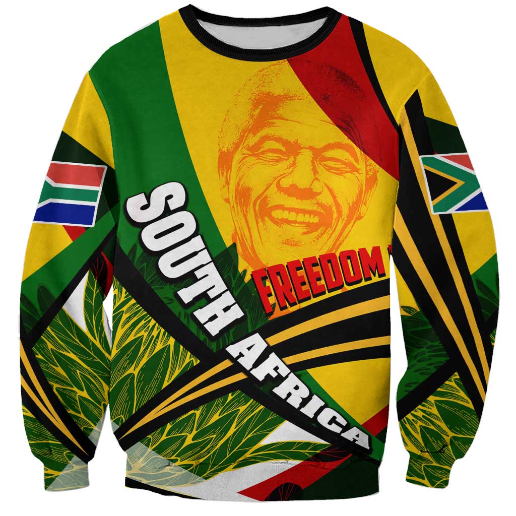 South Africa Freedom Day Sweatshirt Mandela Legacy National Pride Protea Flower