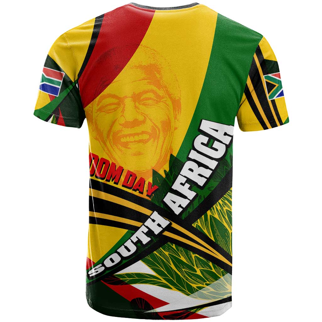 South Africa Freedom Day T Shirt Mandela Legacy National Pride Protea Flower