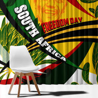 South Africa Freedom Day Window Curtain Mandela Legacy National Pride Protea Flower
