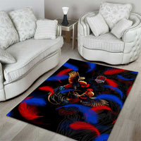 Puerto Rican Rooster Area Rug Puerto Rico Pride and Power Spirit