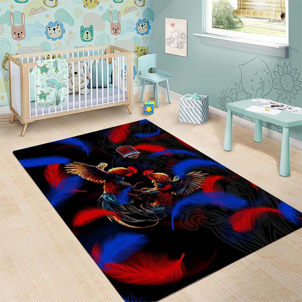Puerto Rican Rooster Area Rug Puerto Rico Pride and Power Spirit