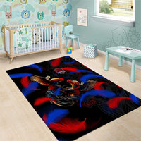 Puerto Rican Rooster Area Rug Puerto Rico Pride and Power Spirit