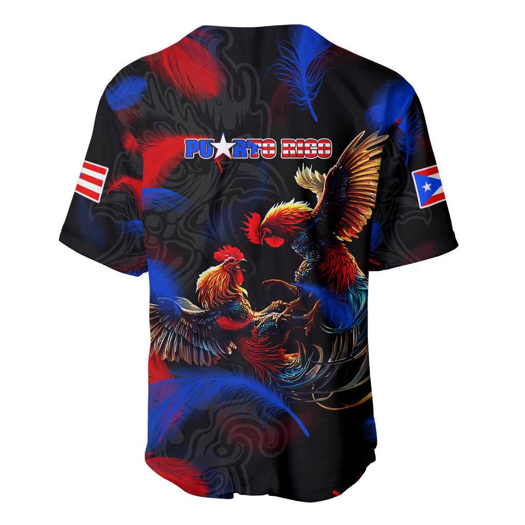 Puerto Rican Rooster Baseball Jersey Puerto Rico Pride and Power Spirit