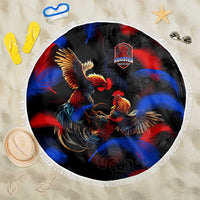 Puerto Rican Rooster Beach Blanket Puerto Rico Pride and Power Spirit