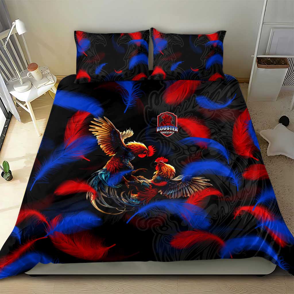 Puerto Rican Rooster Bedding Set Puerto Rico Pride and Power Spirit
