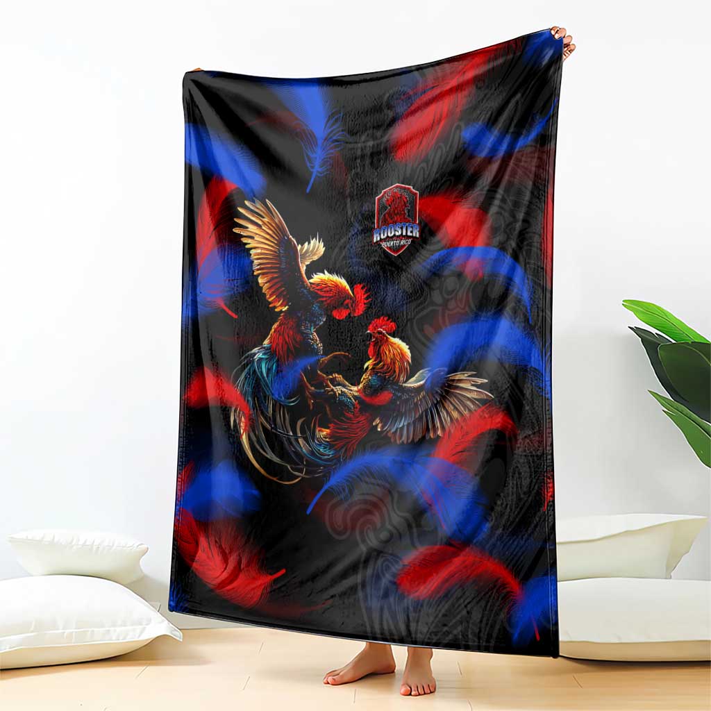 Puerto Rican Rooster Blanket Puerto Rico Pride and Power Spirit