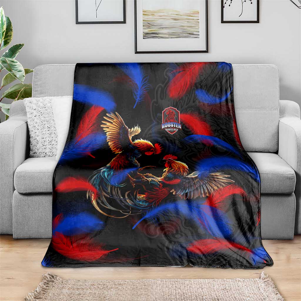 Puerto Rican Rooster Blanket Puerto Rico Pride and Power Spirit