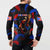 Puerto Rican Rooster Button Sweatshirt Puerto Rico Pride and Power Spirit