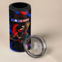 Puerto Rican Rooster 4 in 1 Can Cooler Tumbler Puerto Rico Pride and Power Spirit