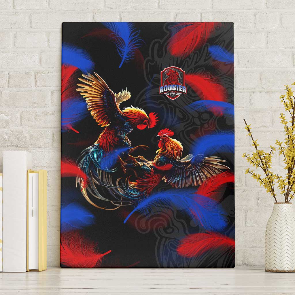 Puerto Rican Rooster Canvas Wall Art Puerto Rico Pride and Power Spirit