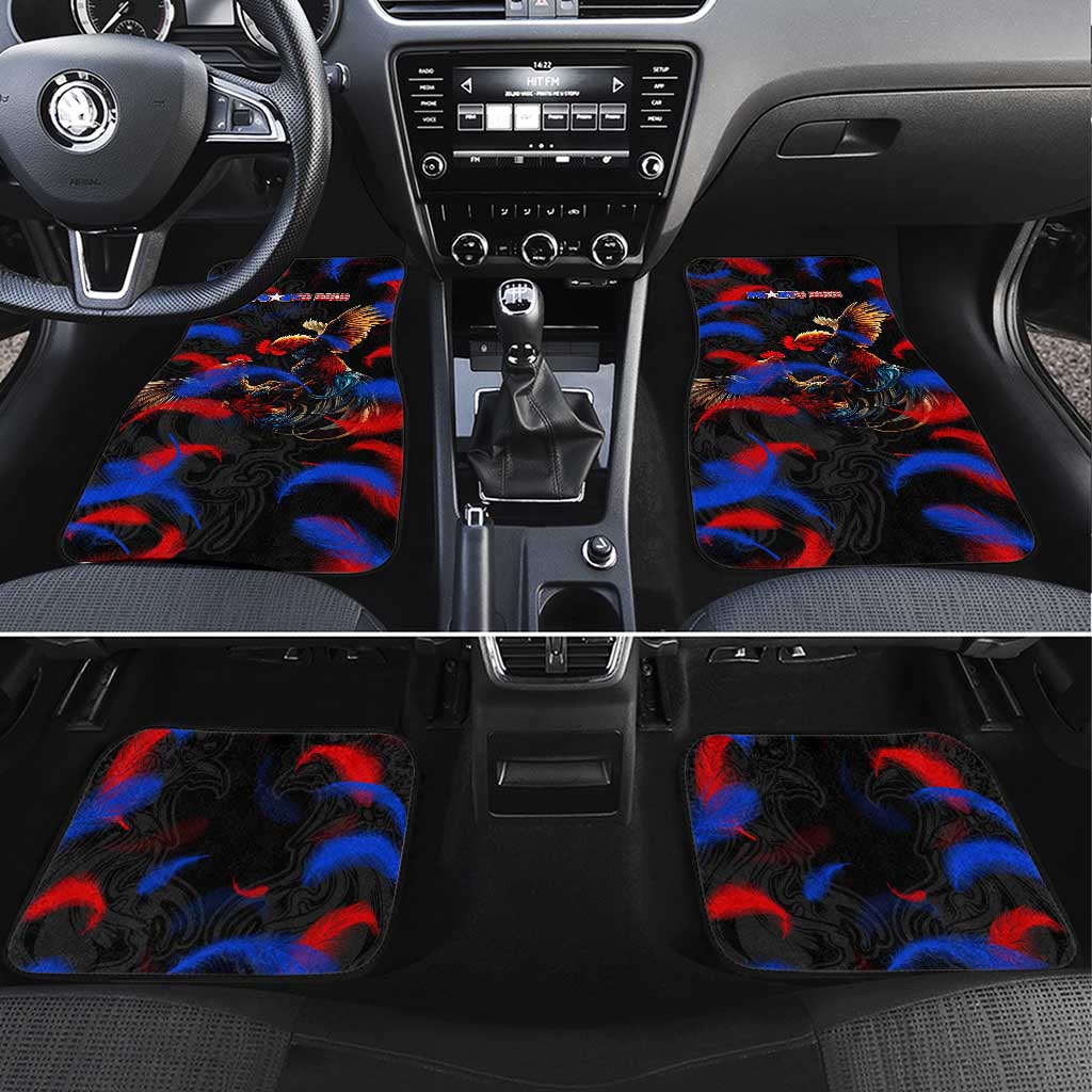 Puerto Rican Rooster Car Mats Puerto Rico Pride and Power Spirit