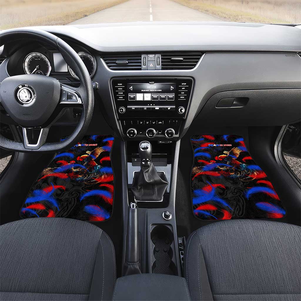 Puerto Rican Rooster Car Mats Puerto Rico Pride and Power Spirit
