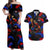Puerto Rican Rooster Couples Matching Off Shoulder Maxi Dress and Hawaiian Shirt Puerto Rico Pride and Power Spirit