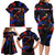 Puerto Rican Rooster Family Matching Long Sleeve Bodycon Dress and Hawaiian Shirt Puerto Rico Pride and Power Spirit