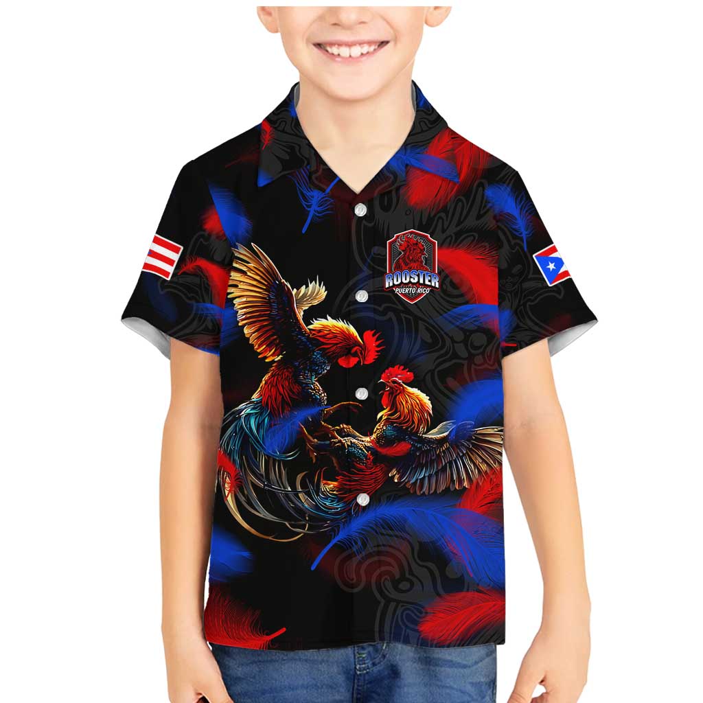 Puerto Rican Rooster Family Matching Mermaid Dress and Hawaiian Shirt Puerto Rico Pride and Power Spirit