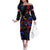Puerto Rican Rooster Family Matching Off The Shoulder Long Sleeve Dress and Hawaiian Shirt Puerto Rico Pride and Power Spirit