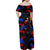 Puerto Rican Rooster Family Matching Off Shoulder Maxi Dress and Hawaiian Shirt Puerto Rico Pride and Power Spirit
