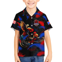 Puerto Rican Rooster Family Matching Off Shoulder Maxi Dress and Hawaiian Shirt Puerto Rico Pride and Power Spirit
