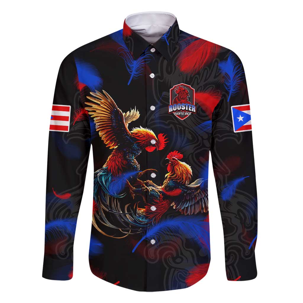 Puerto Rican Rooster Family Matching Short Sleeve Bodycon Dress and Hawaiian Shirt Puerto Rico Pride and Power Spirit