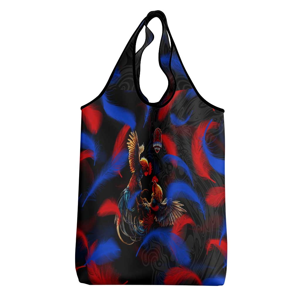 Puerto Rican Rooster Grocery Bag Puerto Rico Pride and Power Spirit