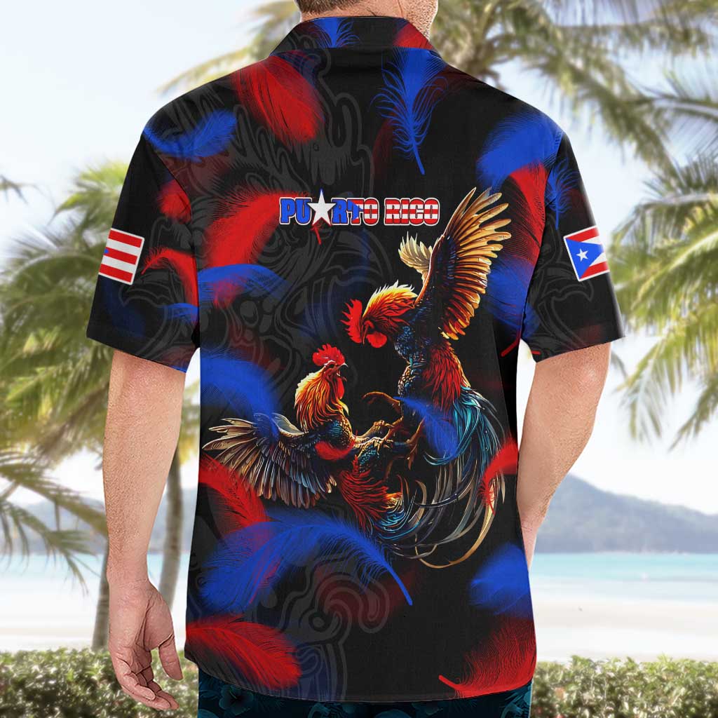 Puerto Rican Rooster Hawaiian Shirt Puerto Rico Pride and Power Spirit
