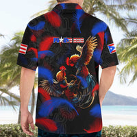 Puerto Rican Rooster Hawaiian Shirt Puerto Rico Pride and Power Spirit