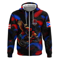 Puerto Rican Rooster Hoodie Puerto Rico Pride and Power Spirit