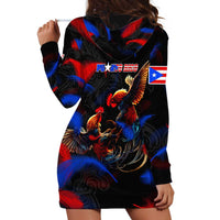 Puerto Rican Rooster Hoodie Dress Puerto Rico Pride and Power Spirit