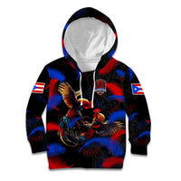 Puerto Rican Rooster Kid Hoodie Puerto Rico Pride and Power Spirit