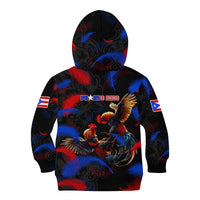 Puerto Rican Rooster Kid Hoodie Puerto Rico Pride and Power Spirit