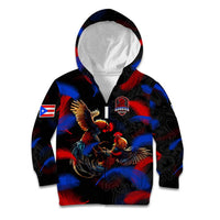 Puerto Rican Rooster Kid Hoodie Puerto Rico Pride and Power Spirit