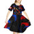 Puerto Rican Rooster Kid Short Sleeve Dress Puerto Rico Pride and Power Spirit