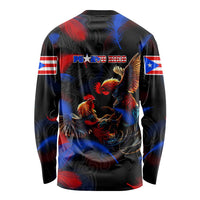Puerto Rican Rooster Long Sleeve Shirt Puerto Rico Pride and Power Spirit