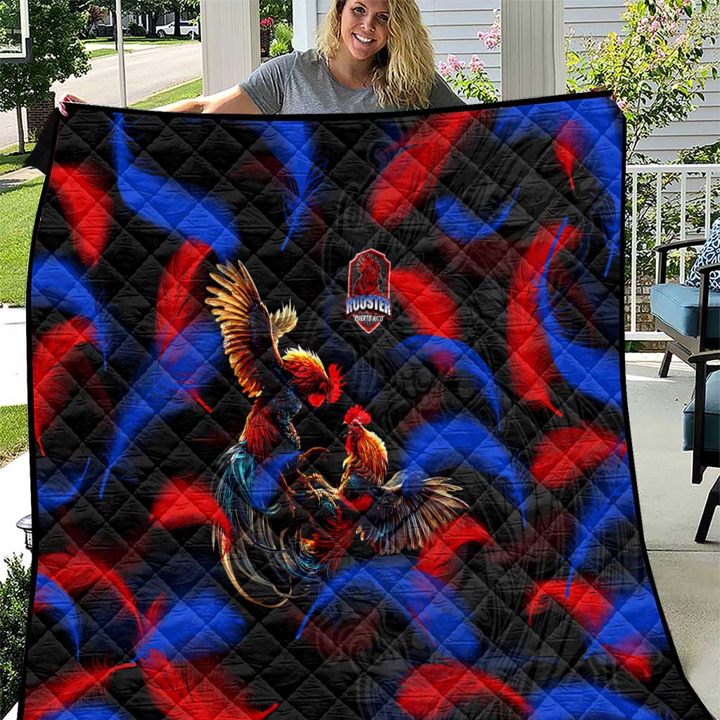Puerto Rican Rooster Quilt Puerto Rico Pride and Power Spirit
