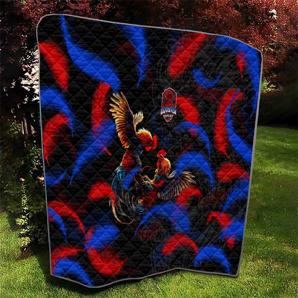 Puerto Rican Rooster Quilt Puerto Rico Pride and Power Spirit