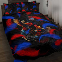 Puerto Rican Rooster Quilt Bed Set Puerto Rico Pride and Power Spirit