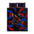 Puerto Rican Rooster Quilt Bed Set Puerto Rico Pride and Power Spirit