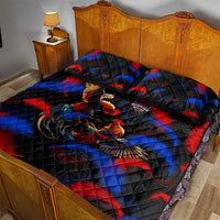 Puerto Rican Rooster Quilt Bed Set Puerto Rico Pride and Power Spirit