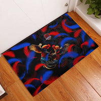 Puerto Rican Rooster Rubber Doormat Puerto Rico Pride and Power Spirit