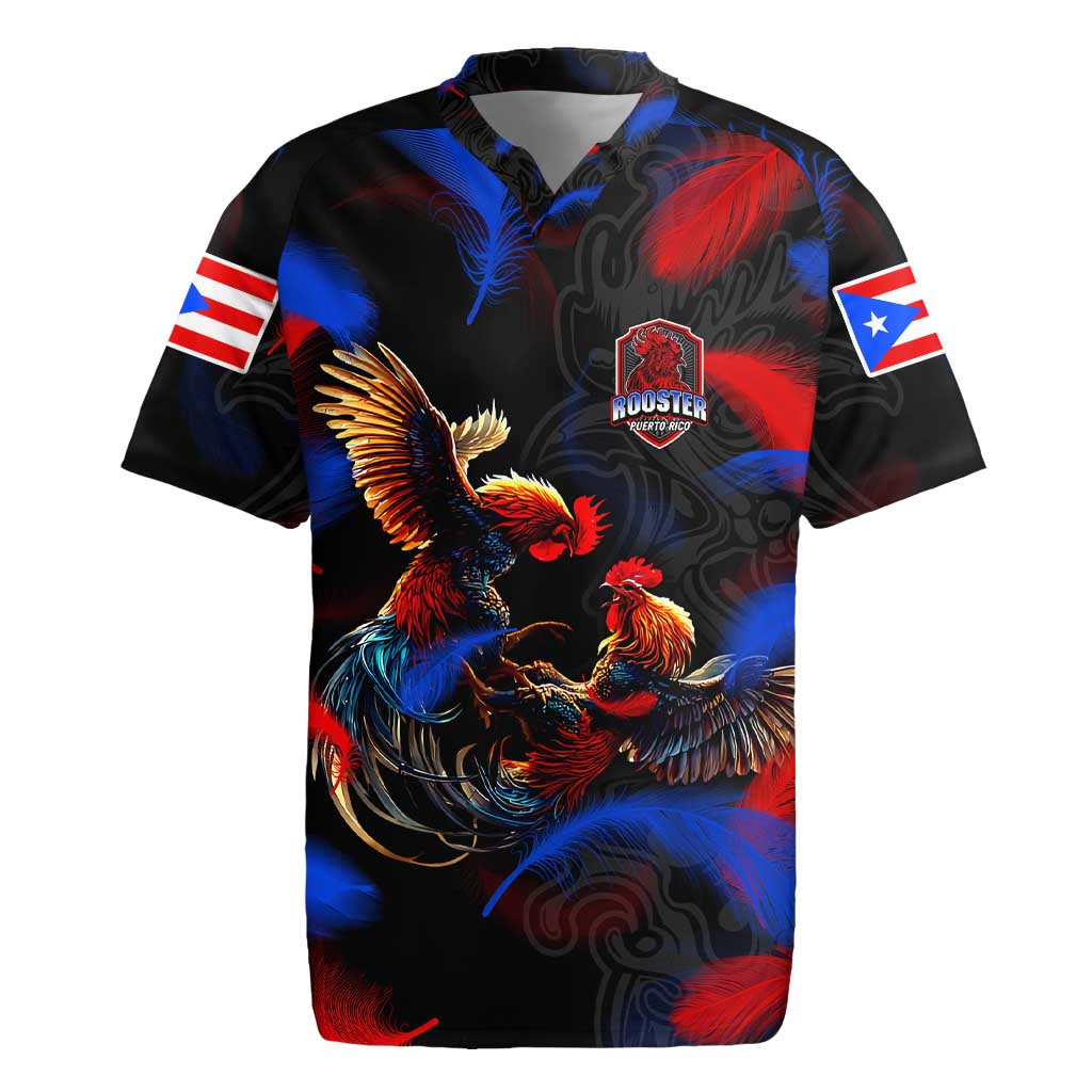 Puerto Rican Rooster Rugby Jersey Puerto Rico Pride and Power Spirit