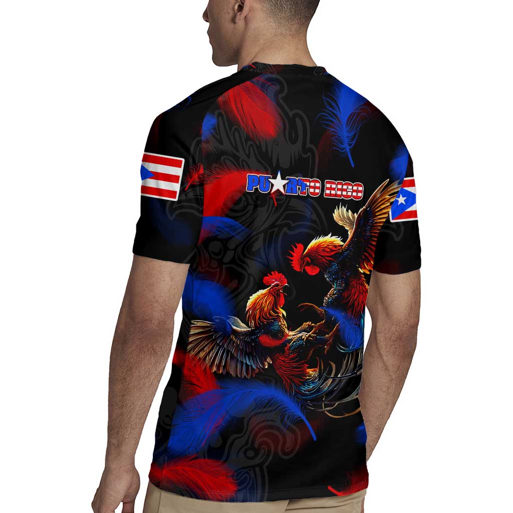 Puerto Rican Rooster Rugby Jersey Puerto Rico Pride and Power Spirit