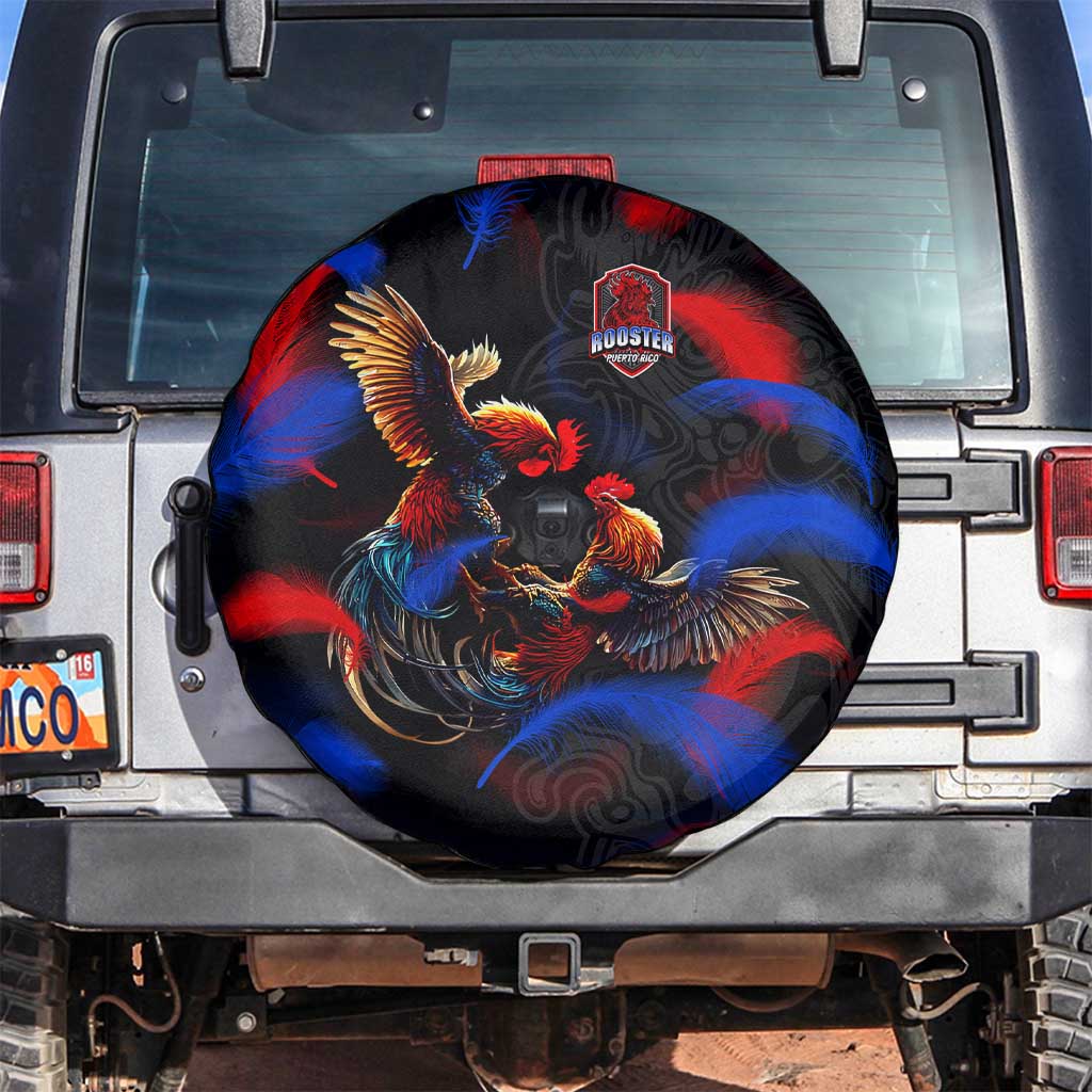 Puerto Rican Rooster Spare Tire Cover Puerto Rico Pride and Power Spirit