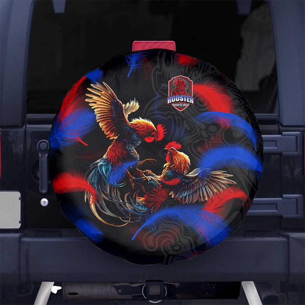 Puerto Rican Rooster Spare Tire Cover Puerto Rico Pride and Power Spirit