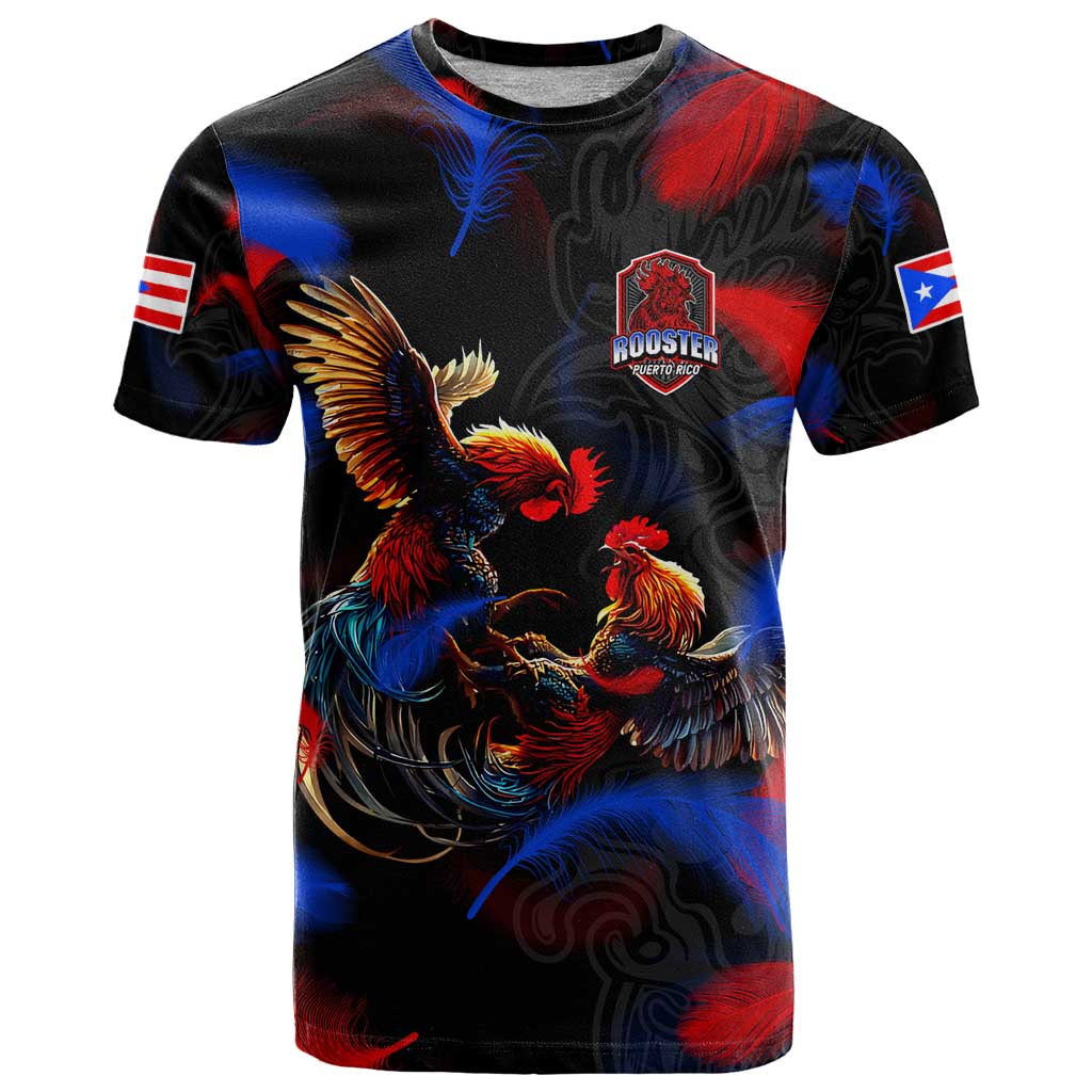 Puerto Rican Rooster T Shirt Puerto Rico Pride and Power Spirit