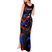 Puerto Rican Rooster Tank Maxi Dress Puerto Rico Pride and Power Spirit