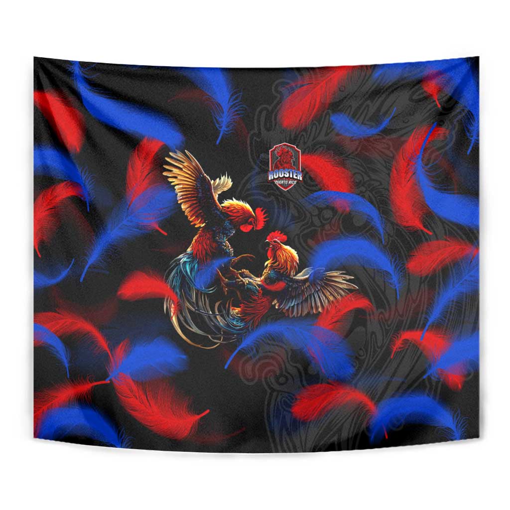 Puerto Rican Rooster Tapestry Puerto Rico Pride and Power Spirit