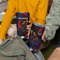 Puerto Rican Rooster Tumbler Cup Puerto Rico Pride and Power Spirit