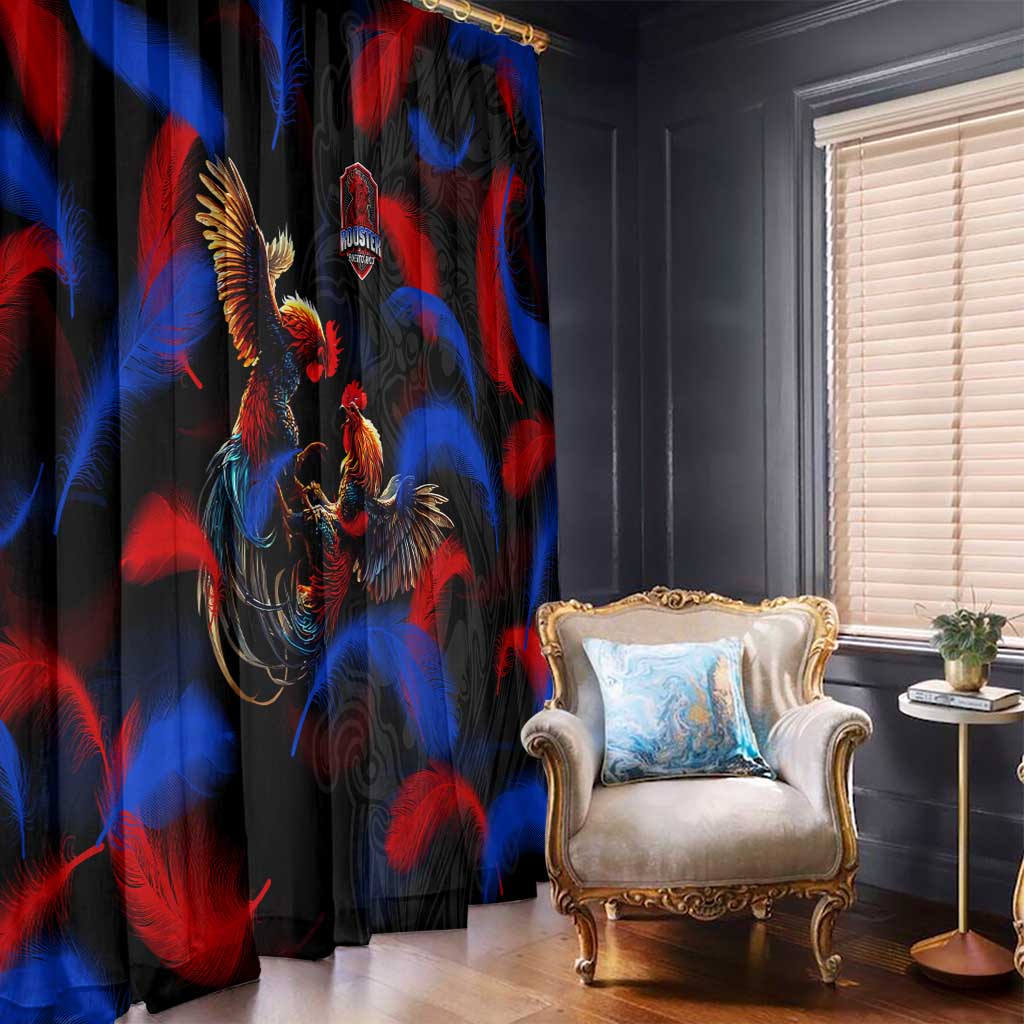 Puerto Rican Rooster Window Curtain Puerto Rico Pride and Power Spirit