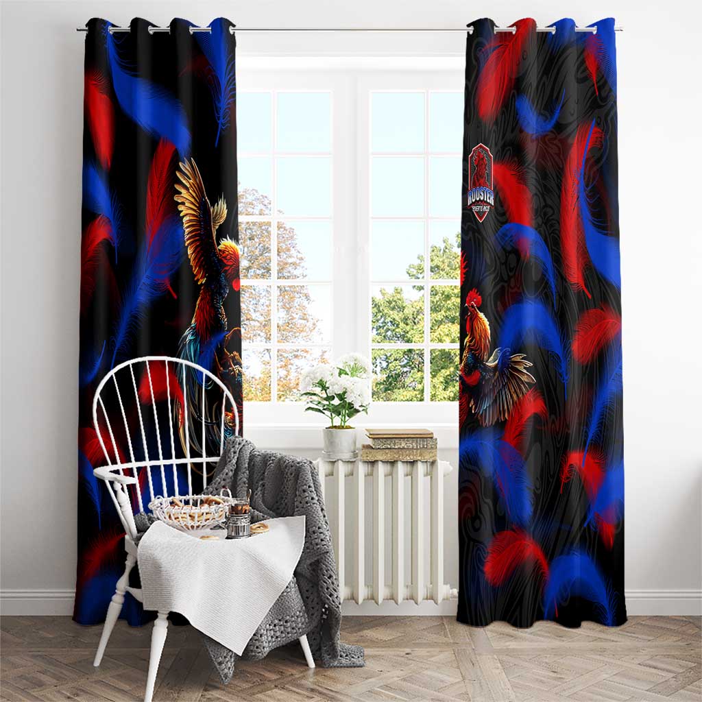 Puerto Rican Rooster Window Curtain Puerto Rico Pride and Power Spirit