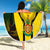 South Africa Coat Of Arms Beach Blanket Protea Unity Heritage